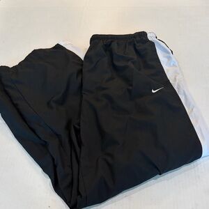 Nike Vintage Men’s Black and White Track Pants XXL